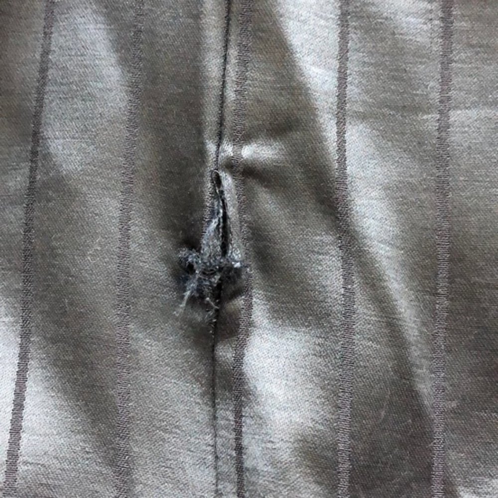 Rag & Bone Navy Satin Stripe Button Front Shirt - Picture 9 of 9